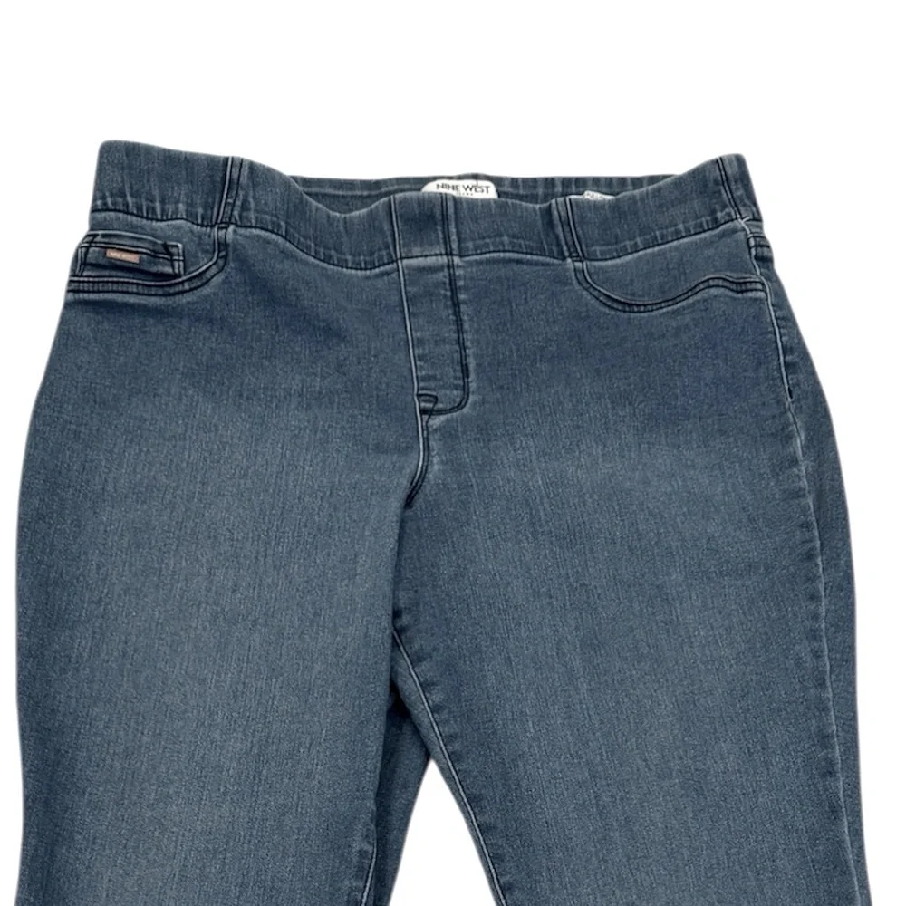 Nine West Jeans High Waist Pull On Crop Jeans 14 - Picture 6 of 10